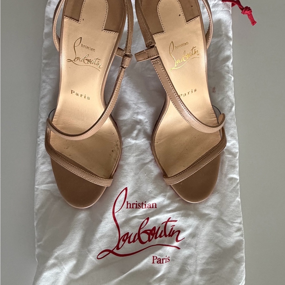 Christian Louboutin Nude Heeled Sandals